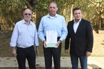 Familiares do homenageado acompanharam cerimônia no Parque Jupiá