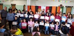 Coronel Adriana participou da entrega do certificado de conclusão do Proerd aos 135 alunos do 5° ano da Escola Estadual Prof° Mirandolina de Almeida Canto do Proerd de 135 alunos. 