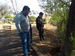 Wagnão e funcionário da Sedema visitaram o local ontem (27)