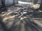 Sinalização antes, apagada e com pouca visibilidade 