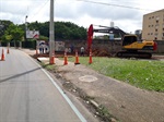 Obras na rua Jacob Dhiel com a avenida Alberto Vollet Sachs, Morumbi