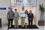 Entrega de moção de aplausos ocorreu na 68ª reunião ordinária