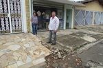 Tozão e a autora da solicitação, Edivania Bruder