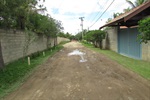 Poça de água na rua Teodoro Sampaio