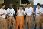 As aulas de capoeira é uma das atividades que a Apae proporciona aos alunos