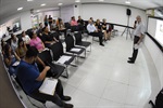 Palestra foi realizada no espaço da Escola do Legislativo, no prédio anexo da Câmara