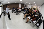 Palestra foi realizada no espaço da Escola do Legislativo, no prédio anexo da Câmara