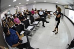 Palestra foi realizada no espaço da Escola do Legislativo, no prédio anexo da Câmara