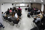 Palestra foi realizada no espaço da Escola do Legislativo, no prédio anexo da Câmara