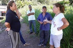 Coronel Adriana em visita ao bairro no último dia 19