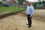 Foto mostra como estava o campo antes de o pedido de Tozão ser atendido