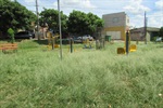 Praça se encontra sem condições de ser utilizada