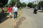 Praça se encontra sem condições de ser utilizada