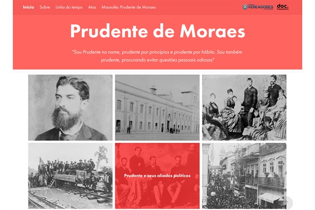 Em exposição virtual, Câmara valoriza o legado de Prudente de Moraes 