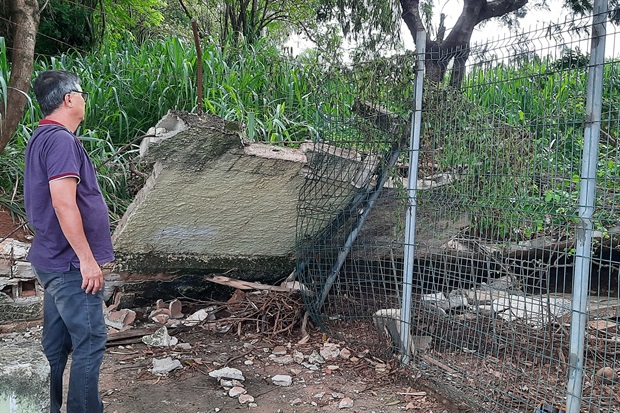 Vereador pede reconstrução de muro de ginásio no Piracicamirim