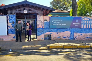 Vereador visita escola municipal no Jardim Primavera