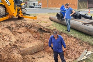 Vereador acompanha construção de nova adutora de água tratada Capim Fino