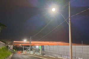 Prolongamento de via pública recebe iluminação