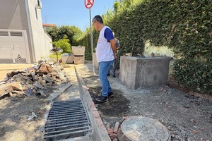 Vereador acompanha andamento das obras na rua Atílio Erler