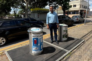 Vereador visita Salto e conhece programa de lixeiras subterrâneas