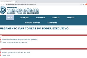 Contas do Executivo: site da Câmara traz íntegra da análise do TCE