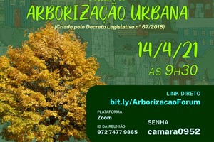 Fórum Permanente de Arborização Urbana se reúne nesta quarta (14)