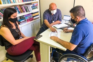 Vereador recebe visita do presidente do Semae 