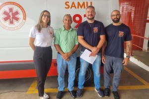 Vereador visita base do SAMU em Piracicaba