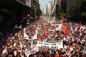 Vereador Euclides participa de manifestação de professores em São Paulo