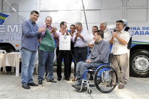 Vereadores acompanham entrega da “Semtre Móvel”