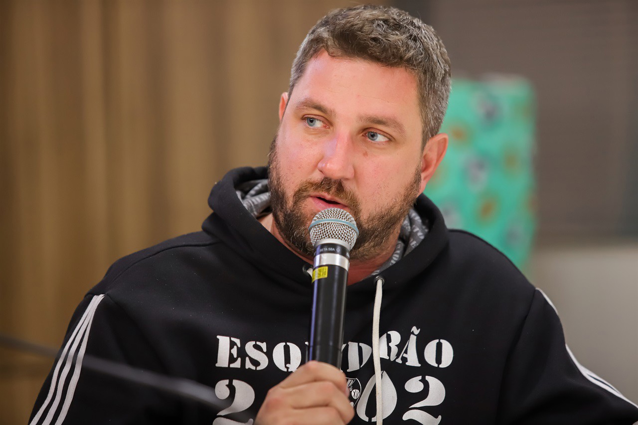 Vereador Felipe Jorge Dário (Solidariedade), o Felipe Gema, relator da Comissão