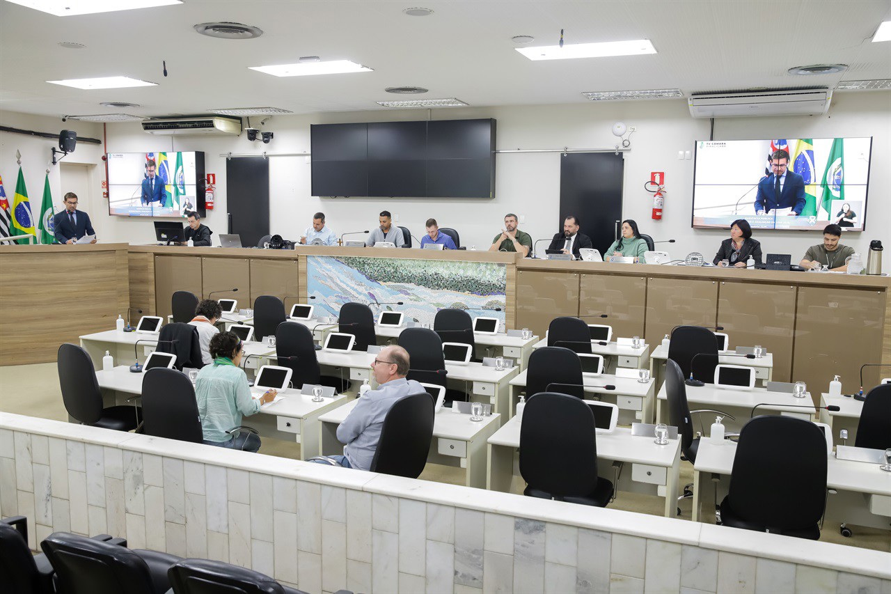 A audiência pública desta terça-feira (17) foi realizada no Plenário "Francisco Antonio Coelho"
