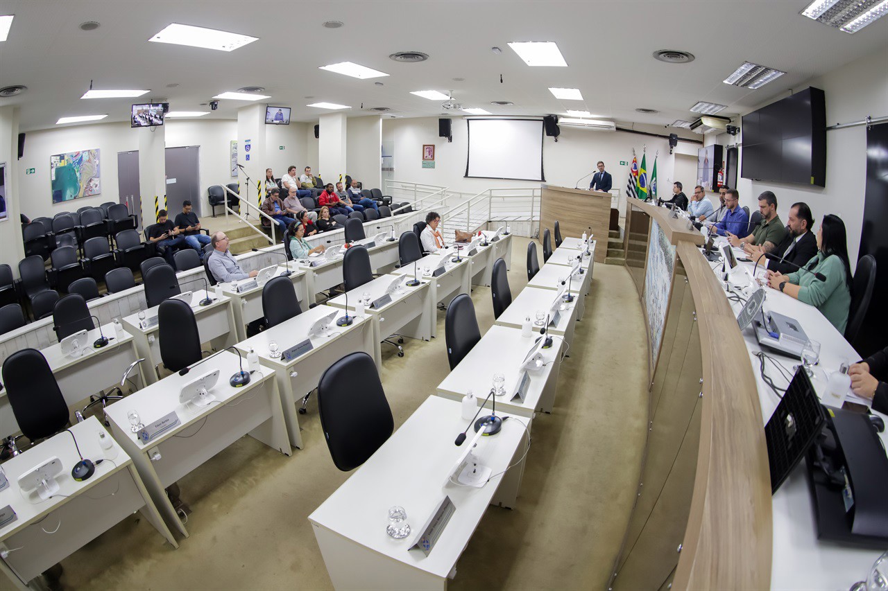 A audiência pública desta terça-feira (17) foi realizada no Plenário "Francisco Antonio Coelho"