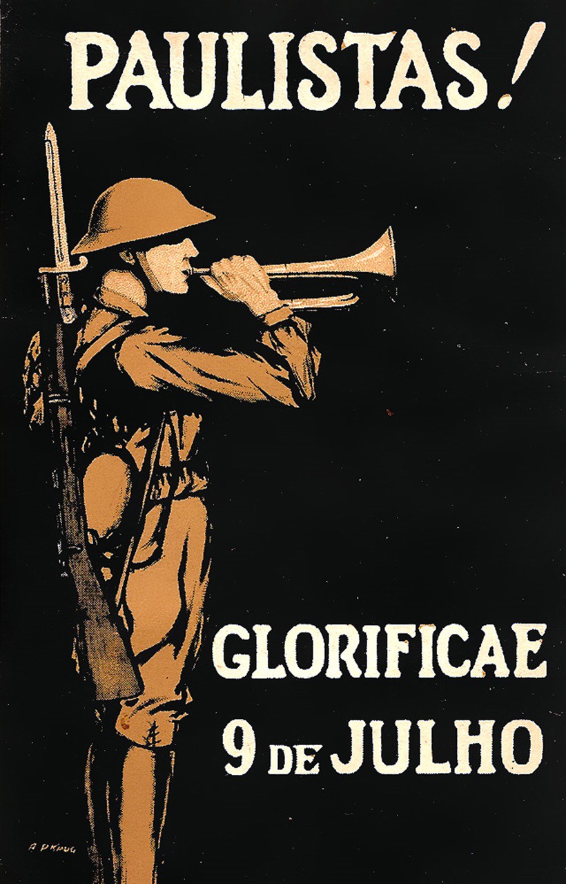 Cartaz que itnegrou a campanha da Revolução Constitucionalista de 1932