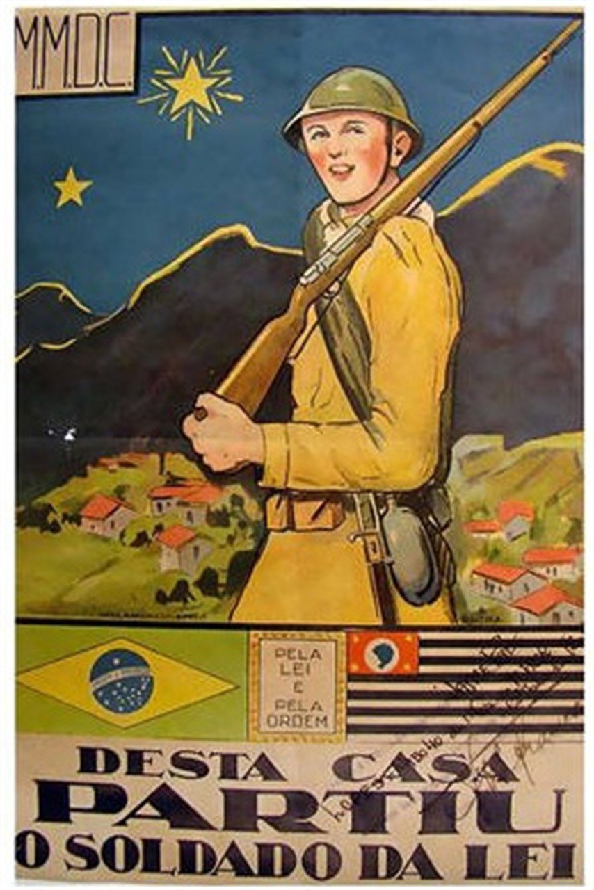 Cartaz que itnegrou a campanha da Revolução Constitucionalista de 1932