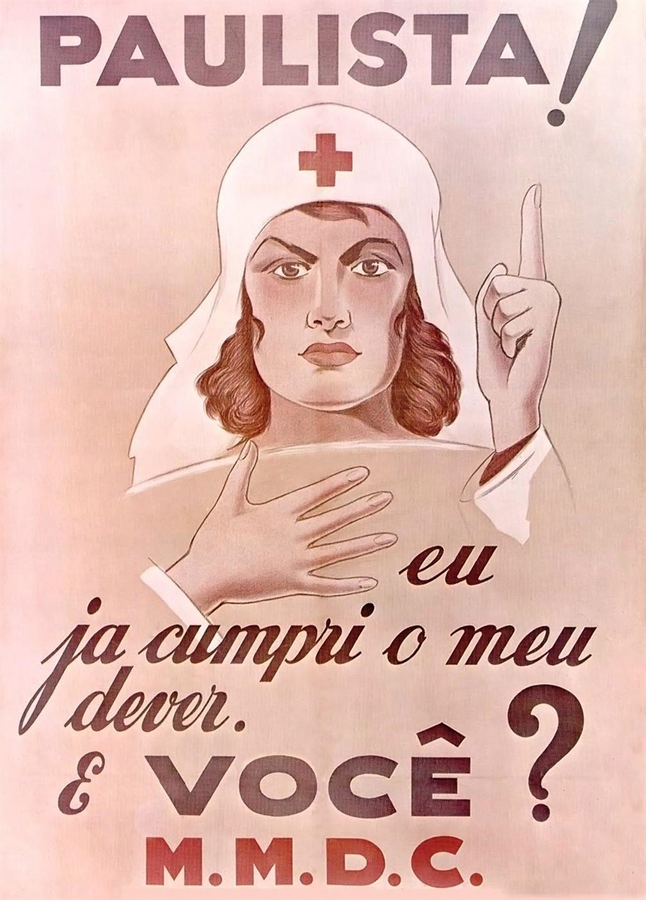 Cartaz que itnegrou a campanha da Revolução Constitucionalista de 1932