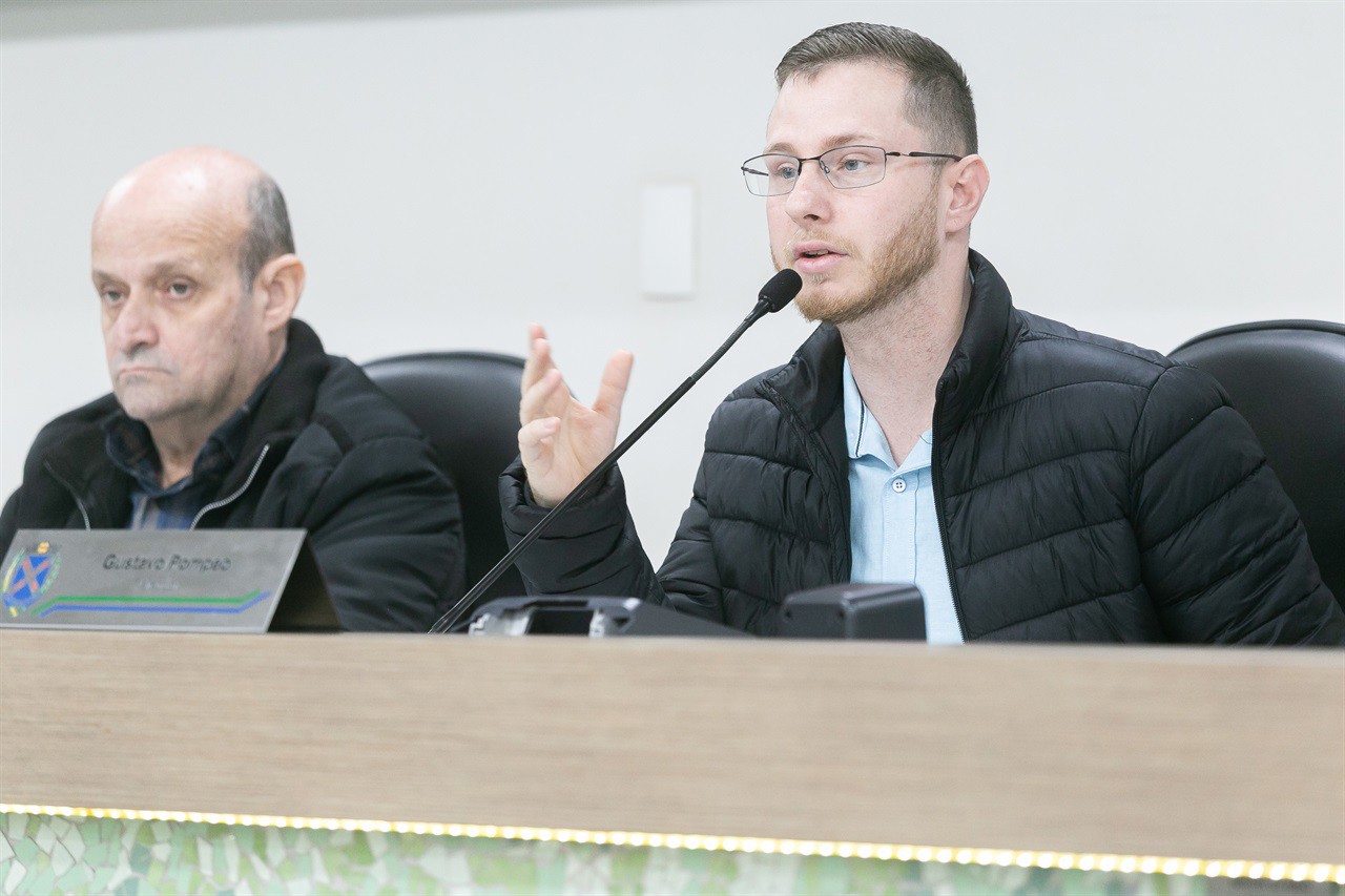 Gustavo Pompeo (à direita) e Paulo Sérgio Ferreira da Silva