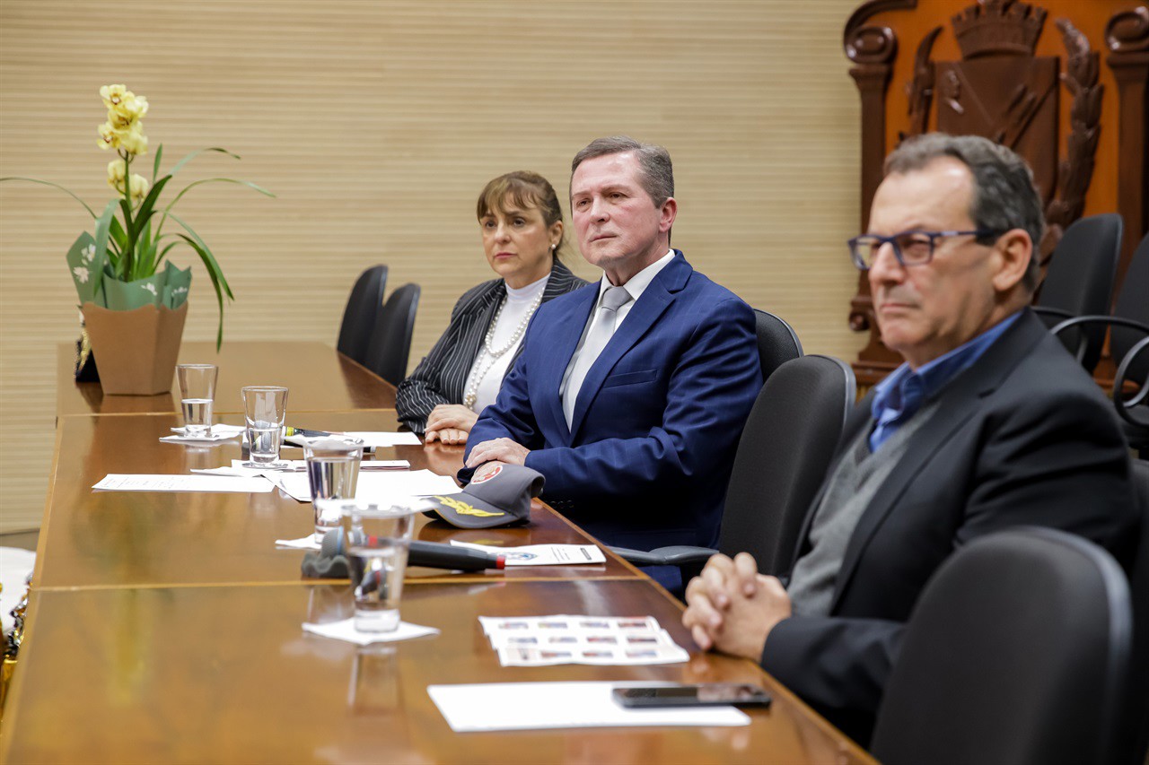 Solenidade de entrega da medalha Bombeiro do Ano