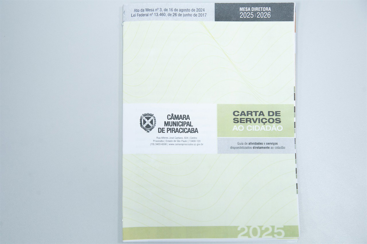 Também está disponível na página da Ouvidoria a Carta de Serviços ao Cidadão 2025-2026, um guia que reúne em um só lugar as atividades e serviços prestados diretamente pelo Legislativo Municipal.