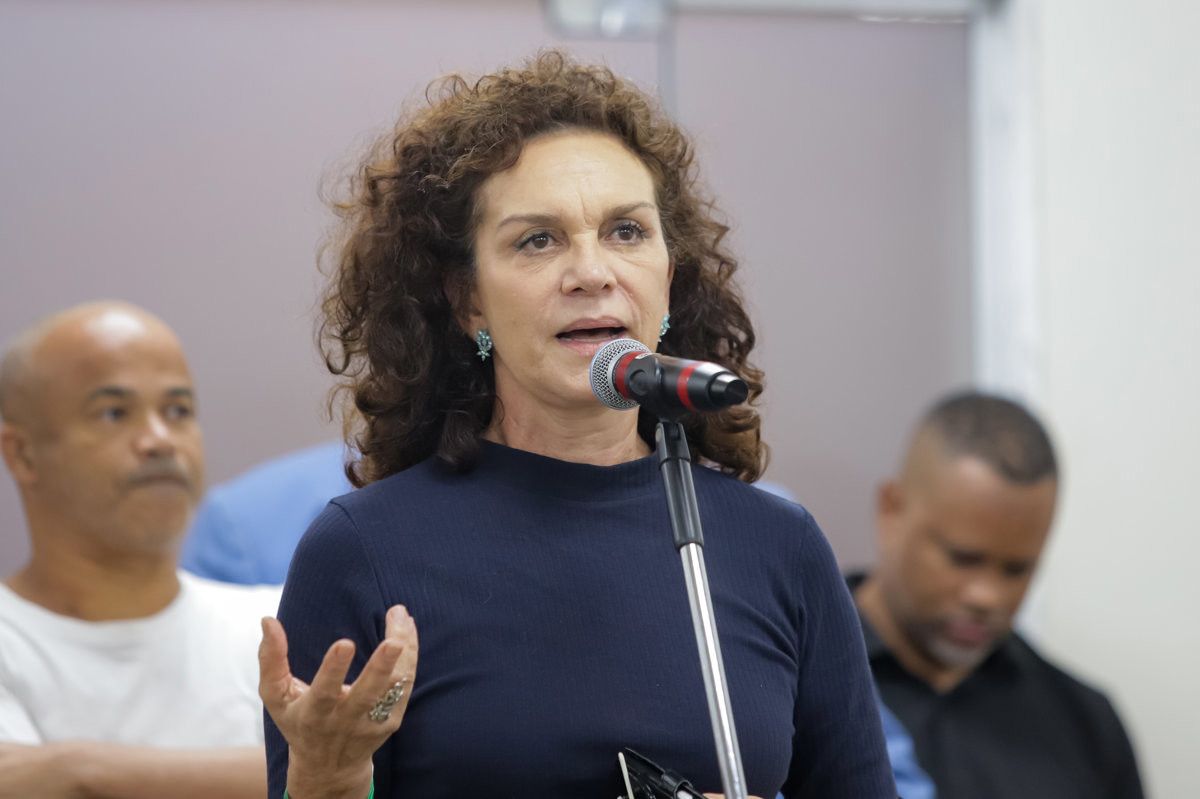 Eveline Blumer, representante da população