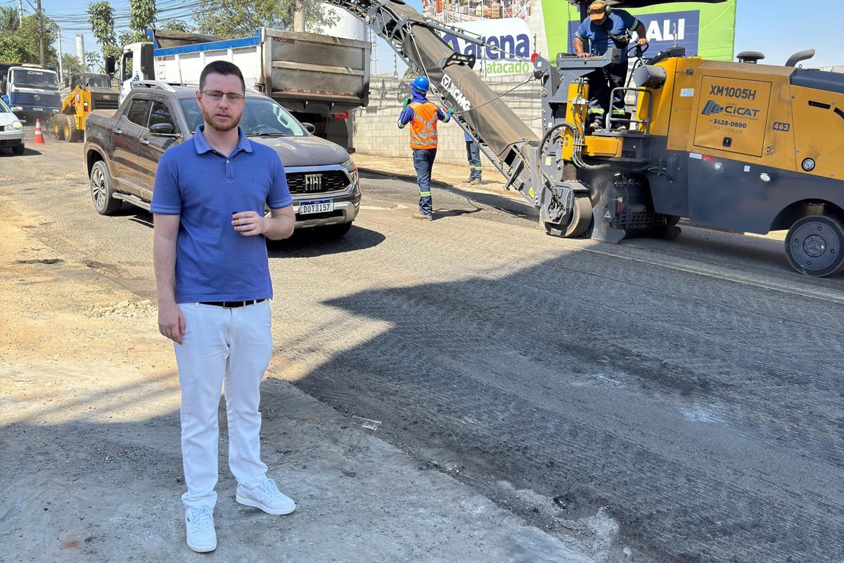 Vereador Gustavo Pompeo (Avante) disse que a conclusão da obra vai resultar em mais segurança para usuários da via
