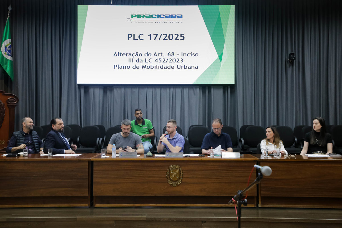 A audiência desta terça-feira (16), solicitada pela CLJR, aconteceu no Salão Nobre "Helly de Campos Melges" devido a manutenções no plenário da Câmara