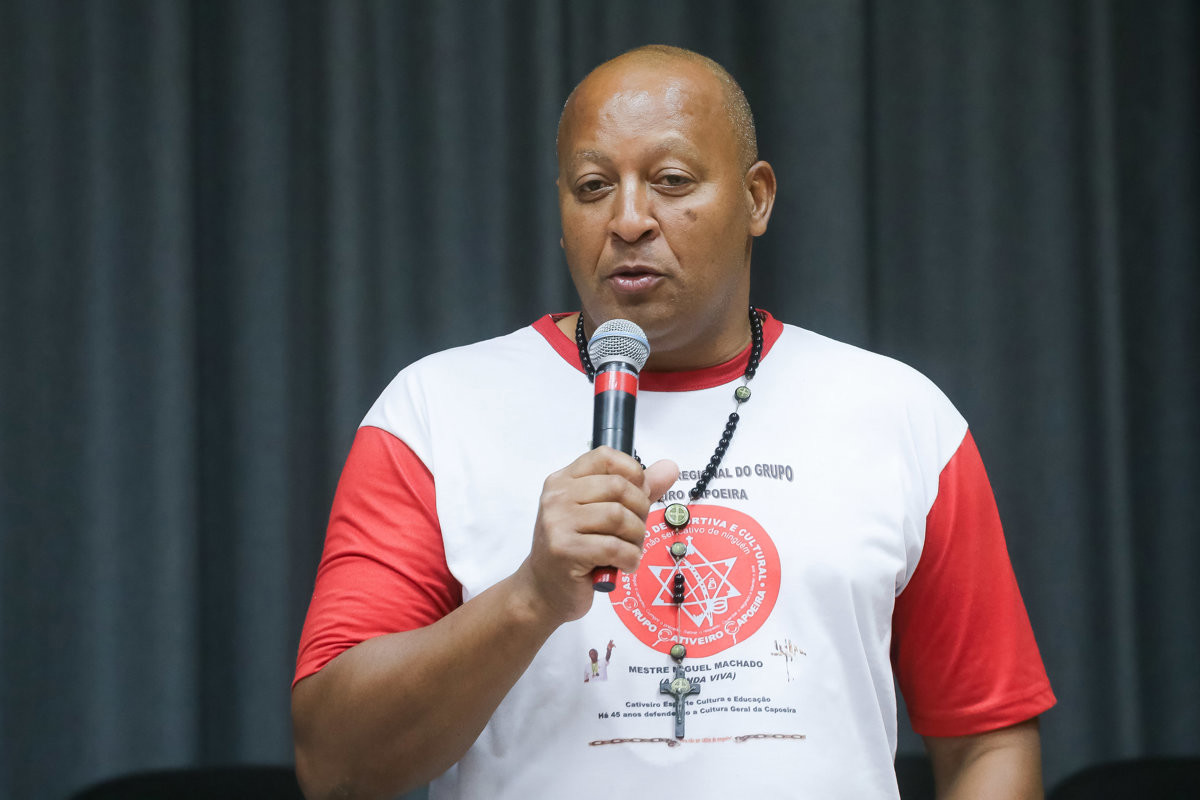 O Presidente da Associação de Moradores do Vila Fátima, senhor Júnior César Joaquim 