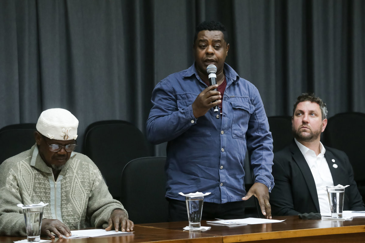 Presidente da Associação Resgate Capoeira, mestre Misso