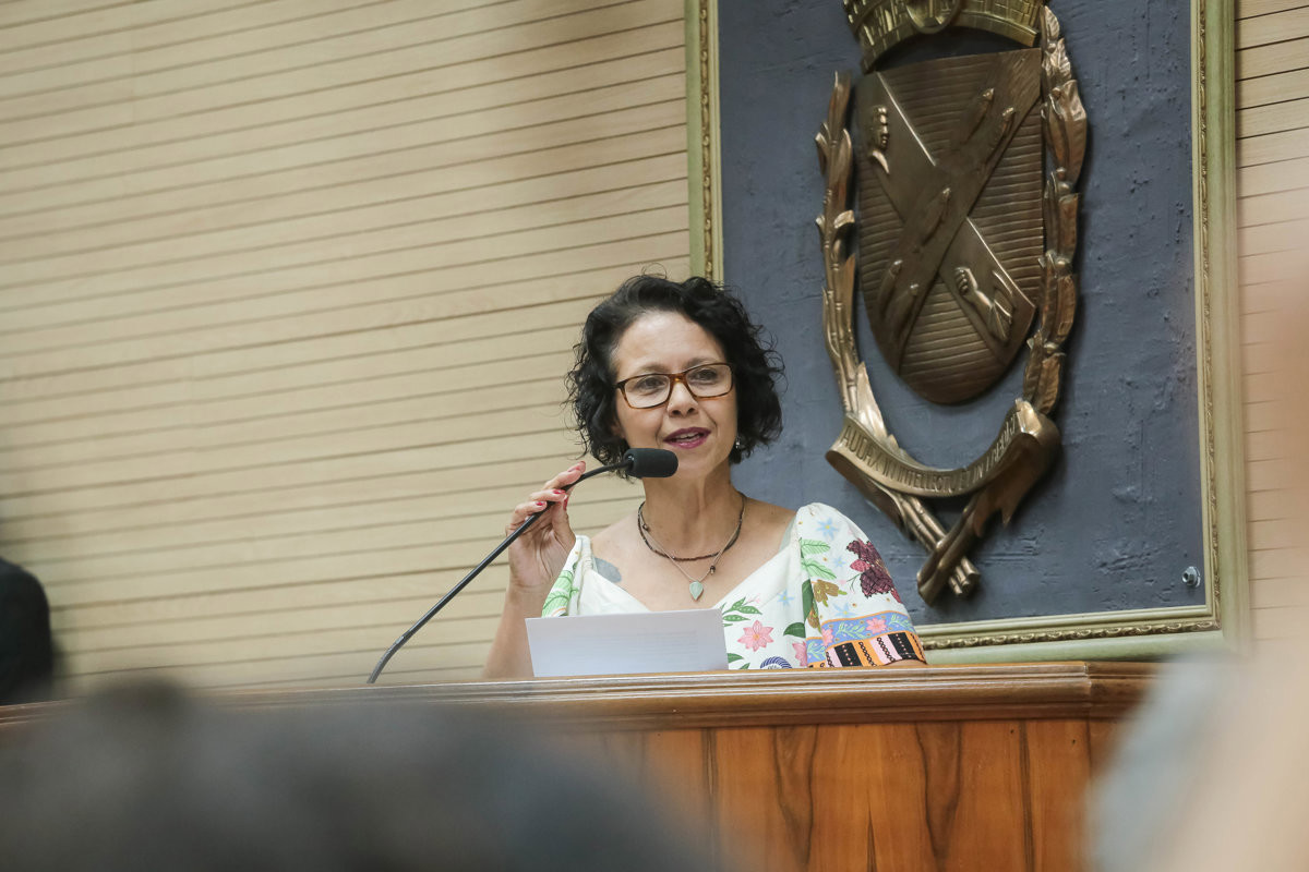 Solenidade foi presidida pela vereadora Sílvia Morales (PV), do Mandato Coletivo A Cidade é Sua