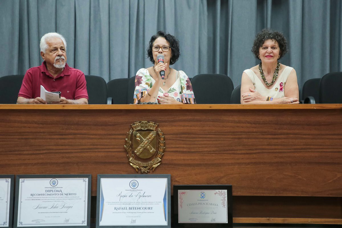 Solenidade foi presidida pela vereadora Sílvia Morales (PV), do Mandato Coletivo A Cidade é Sua