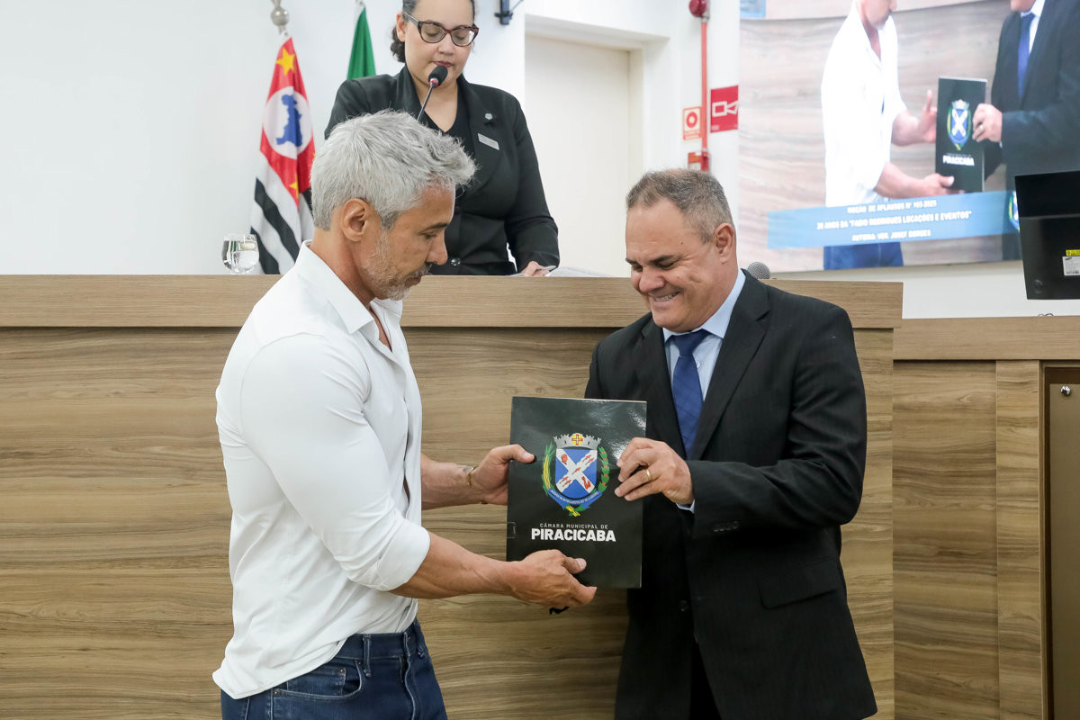 Moção reconhece a atuação da empresa no setor de locações para eventos sociais e corporativos