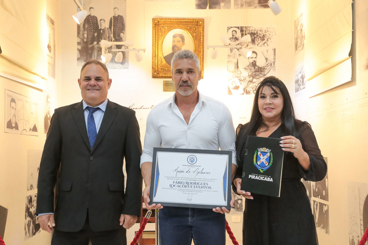 Moção reconhece a atuação da empresa no setor de locações para eventos sociais e corporativos