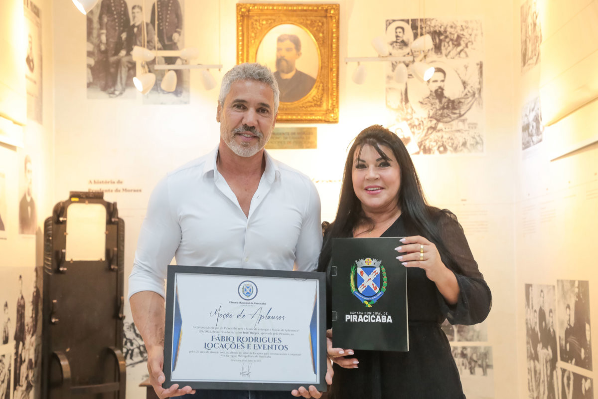 Moção reconhece a atuação da empresa no setor de locações para eventos sociais e corporativos