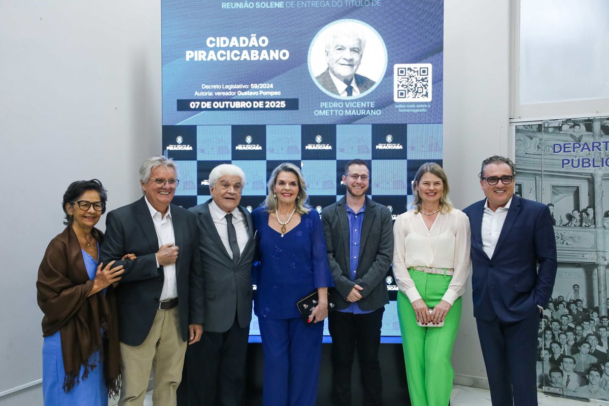 Título de Cidadão Piracicabano foi concedido no dia do aniversário de 82 anos de Pedro Maurano